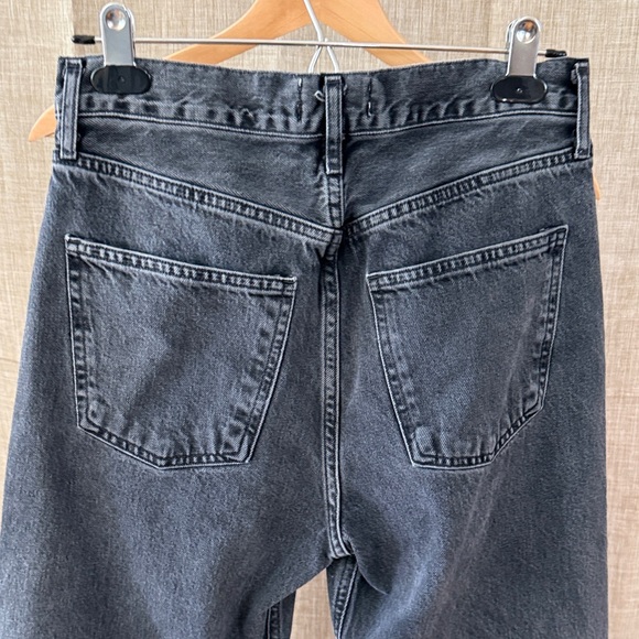 AGOLDE High Rise Straight Jeans | Size 26 | Washed Black - Picture 7 of 11